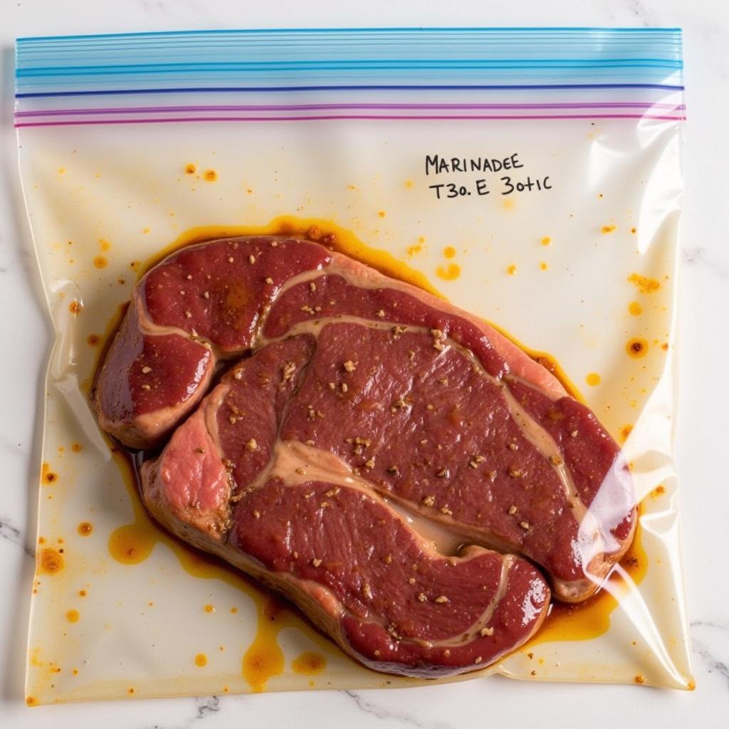 Vacuum Sealed Marinated Steak