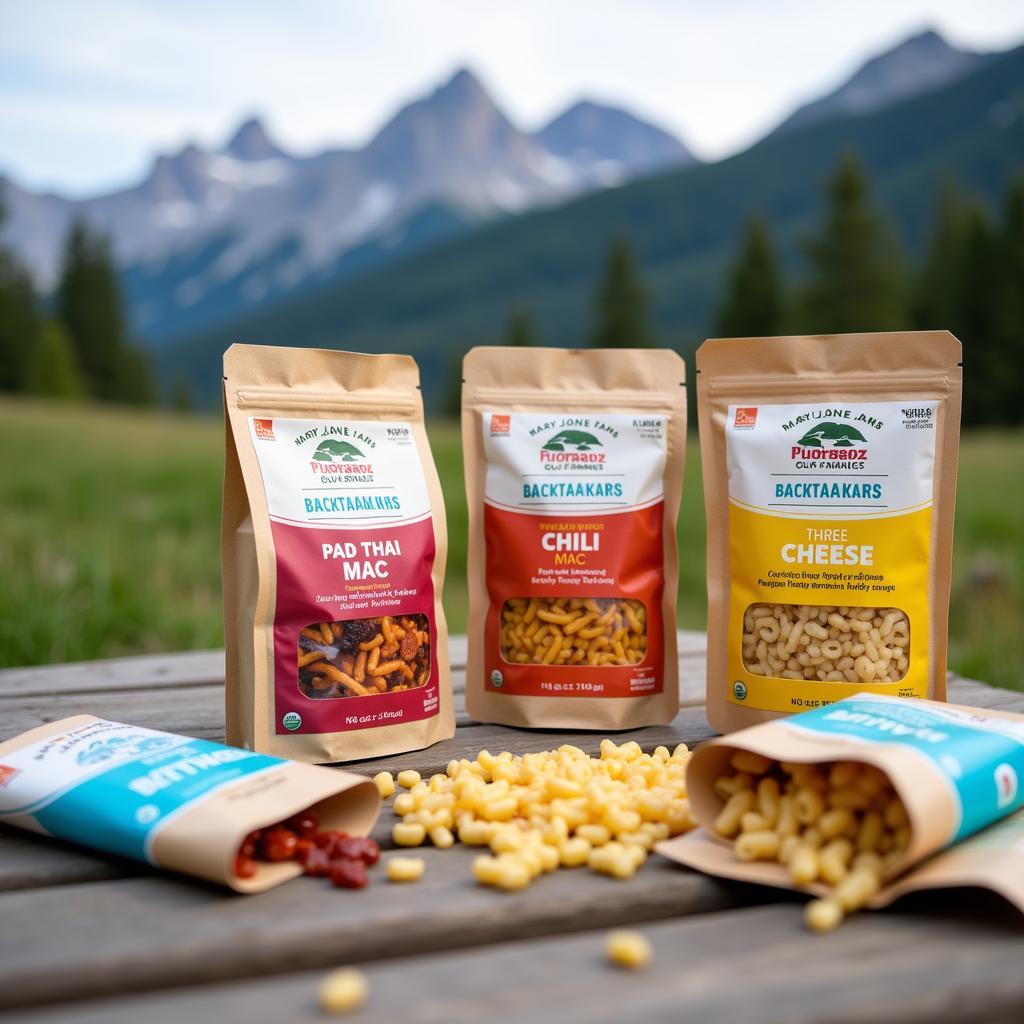 Mary Jane Farms Backpacking Meals in Various Flavors