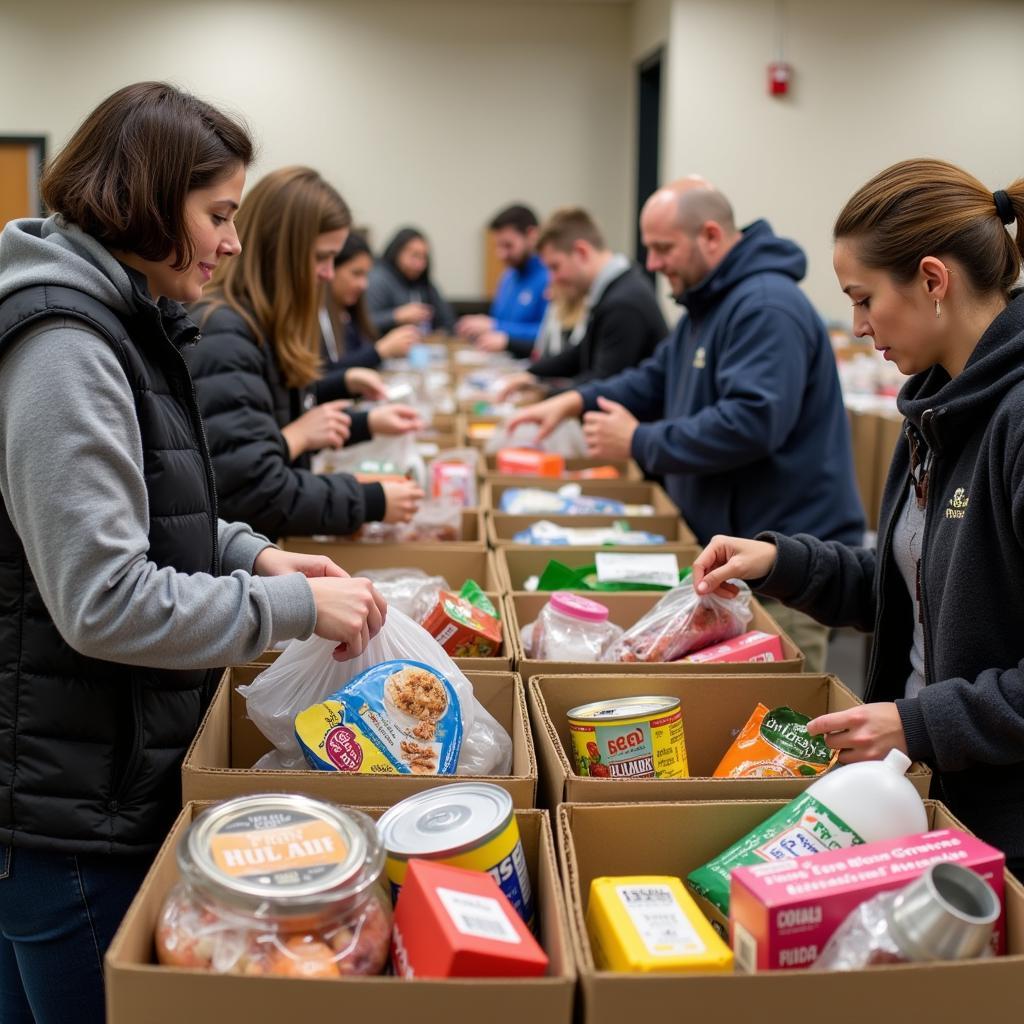 Medical Lake Food Bank Volunteers Helping Families