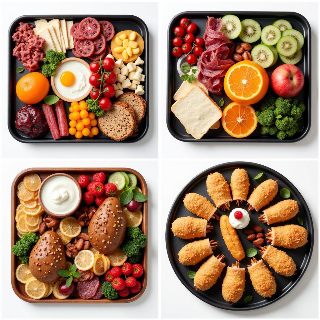 Serving Ideas for a Medium Sized Food Tray