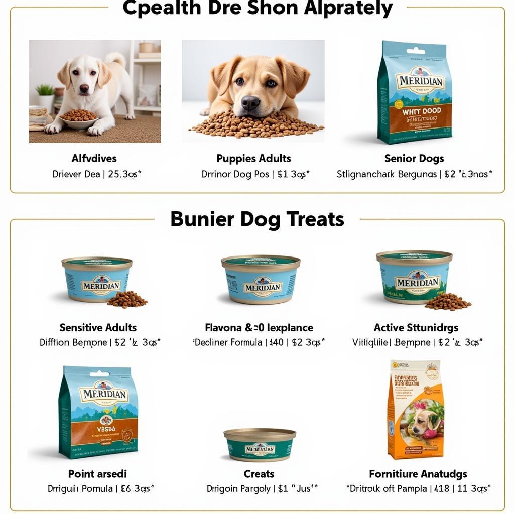 Meridian Dog Food Variety