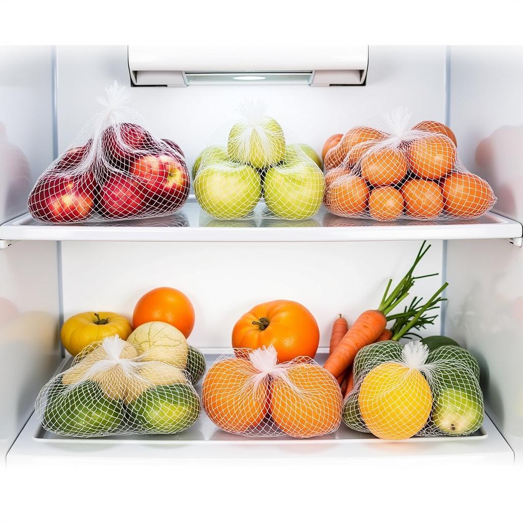 Storing Fresh Produce in Mesh Food Bags