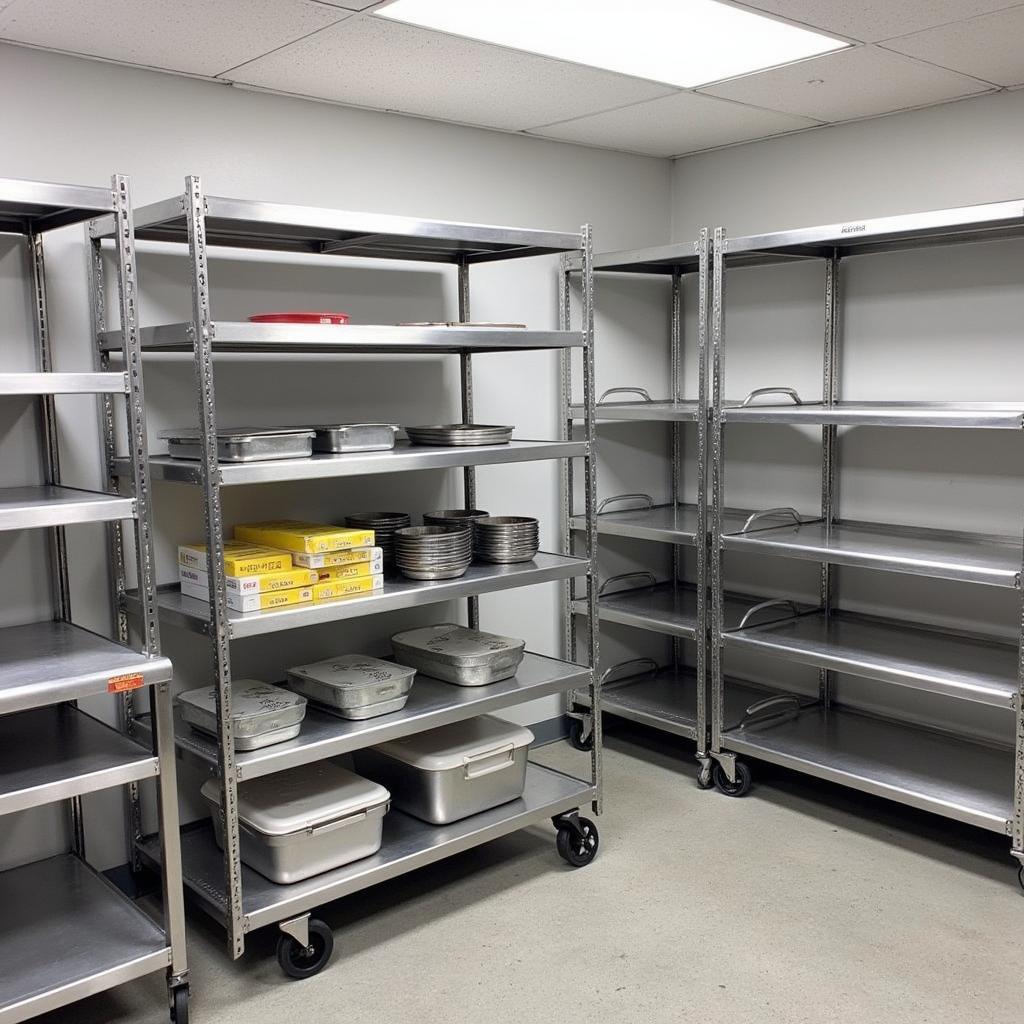 Metal Food Racks Storage Solutions for Commercial Kitchens