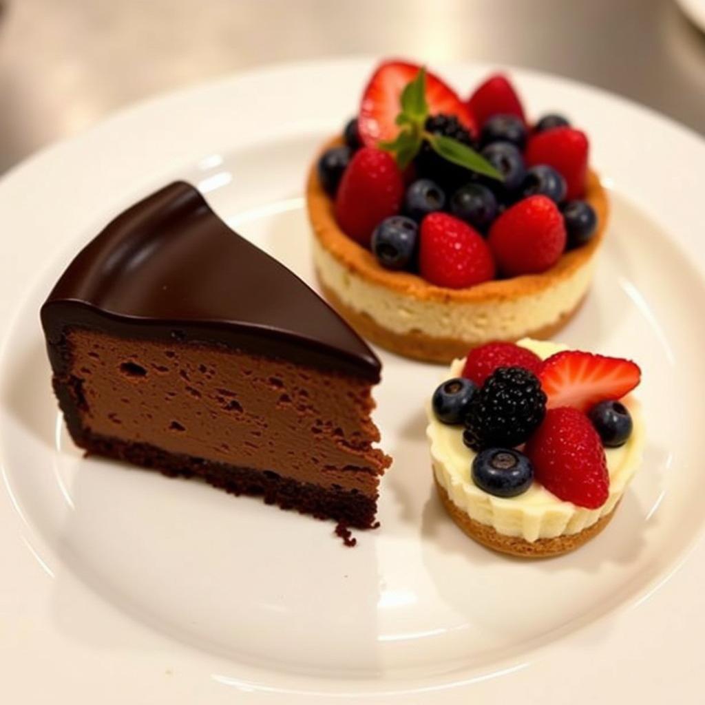 Midtown Food & Beverage Inc Desserts: Chocolate Cake, Cheesecake, Fruit Tart