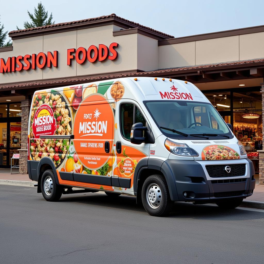 Mission Foods Delivery Truck on Route