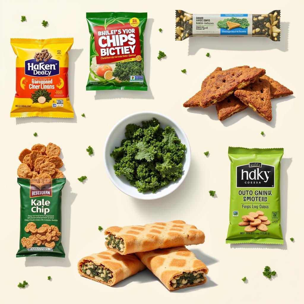 Modern American snacks often incorporate global flavors and healthier ingredients.