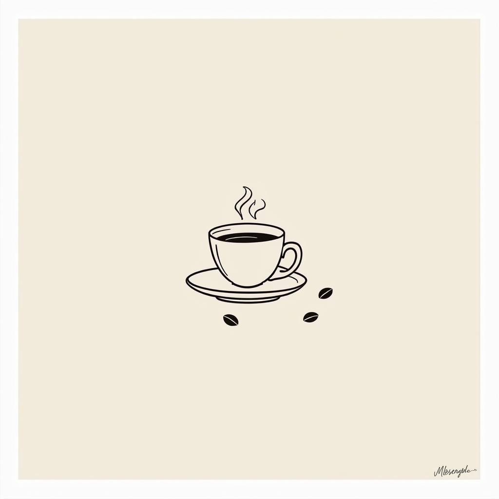 Modern Minimalist Coffee Print