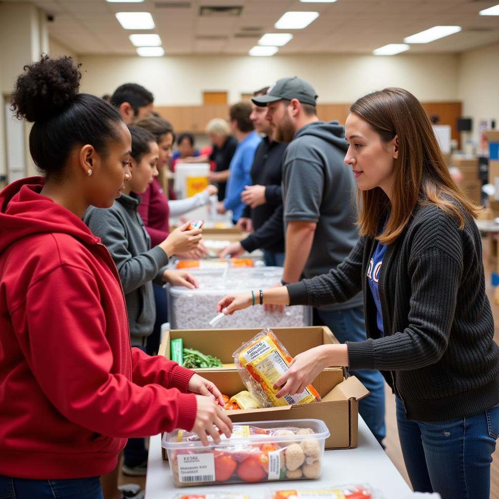 Mt Carmel Food Pantry Clients Receiving Food