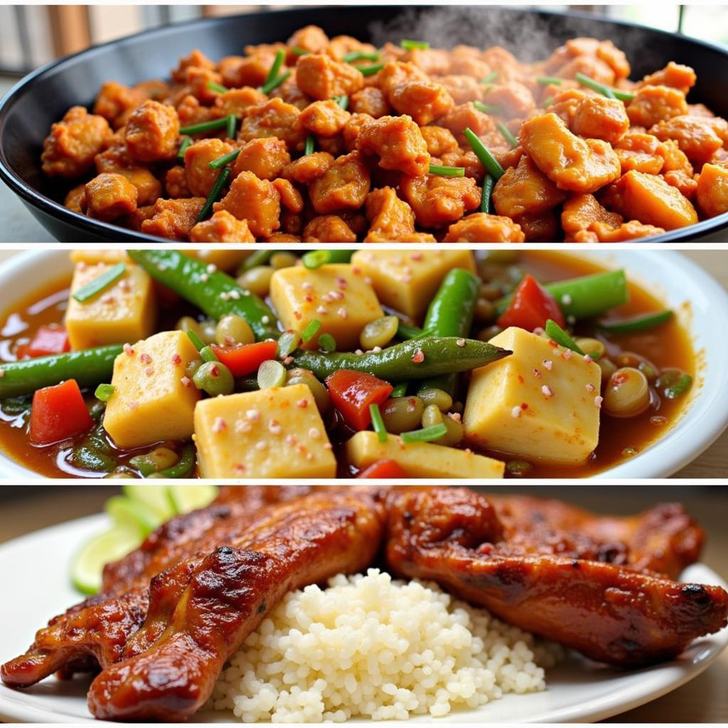 A selection of mouthwatering Chinese dishes commonly found in Centreville, VA, including Kung Pao Chicken, Mapo Tofu, and Peking Duck.