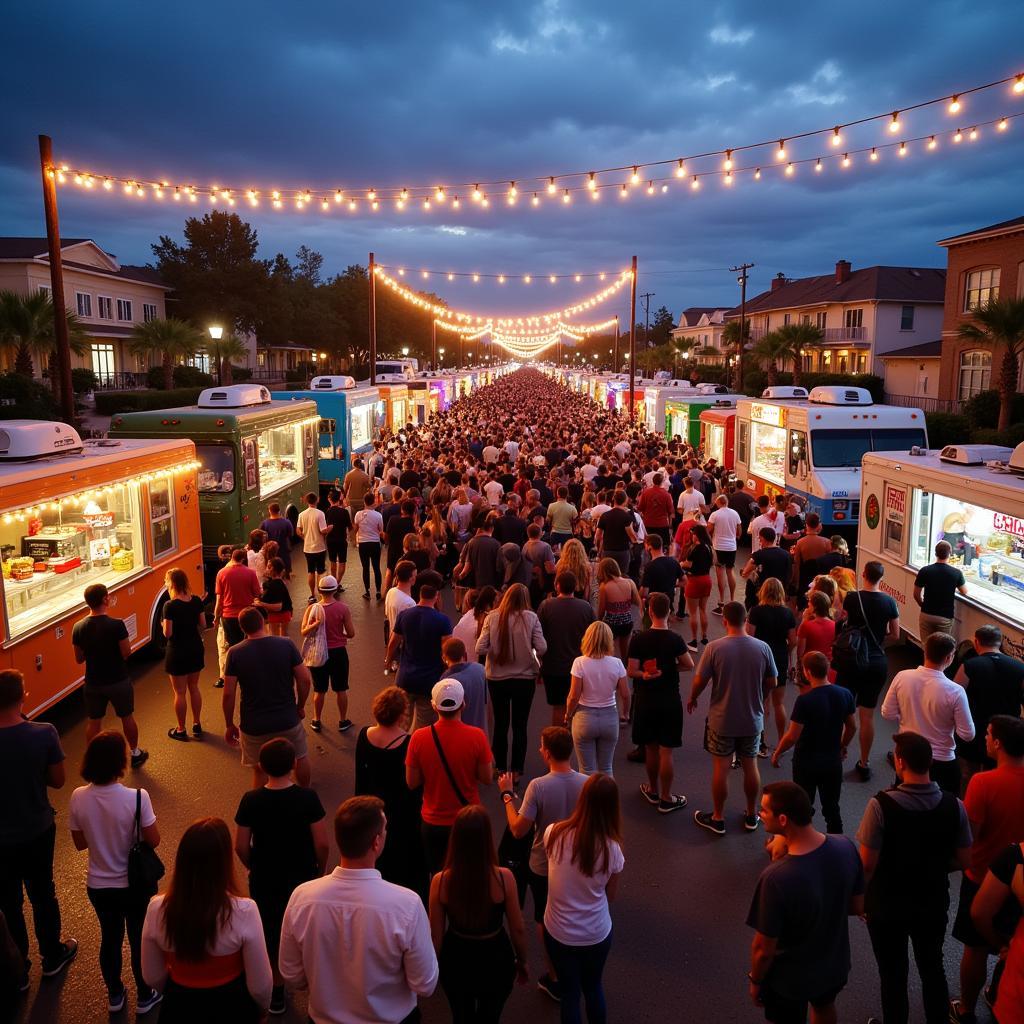 Myrtle Beach Food Truck Festival Scene