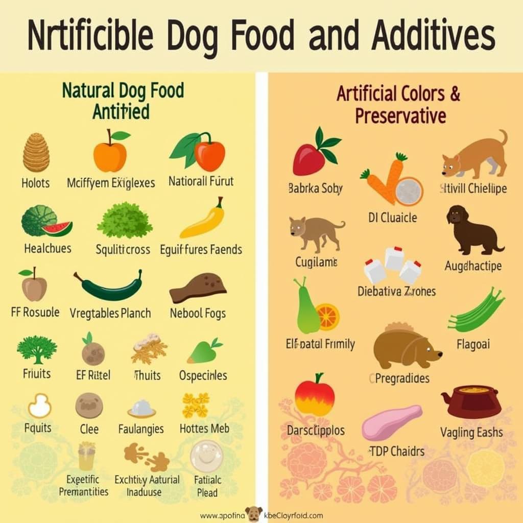 Natural vs. Artificial Dog Food Additives