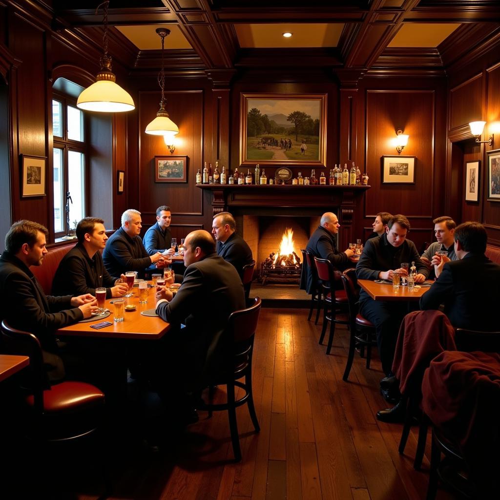 Cozy Interior of a Traditional New Castle Pub