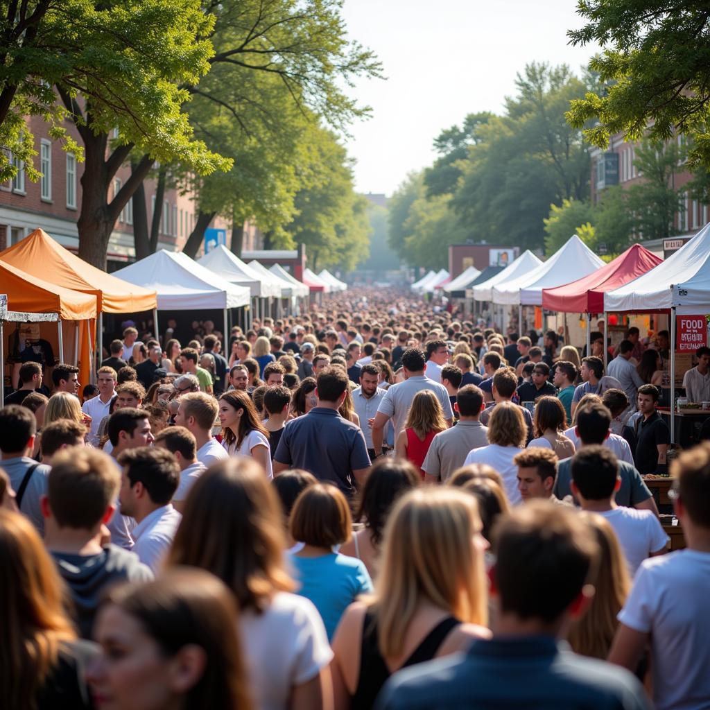 Newark Food and Brew Festival Crowd