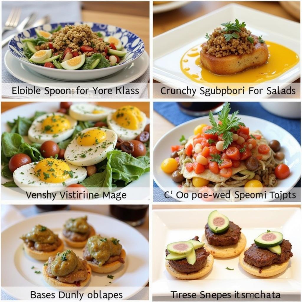 Savory dishes using oblates