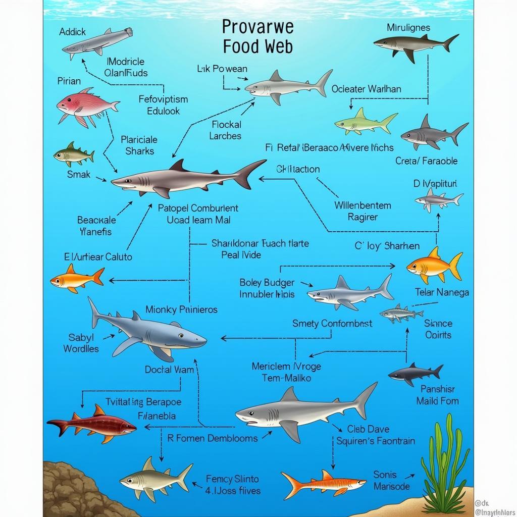 Ocean Food Web Poster Design