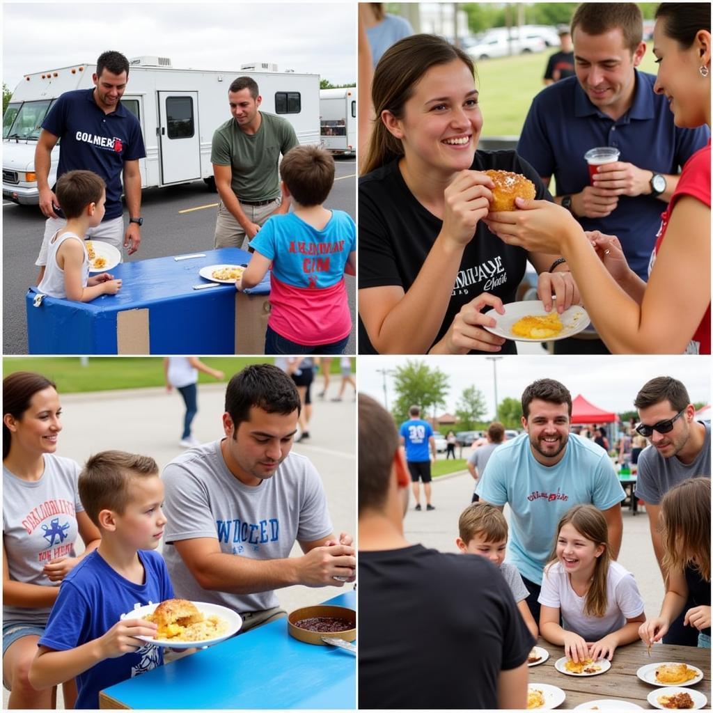 Families Enjoying the Oklahoma Food Truck Championship