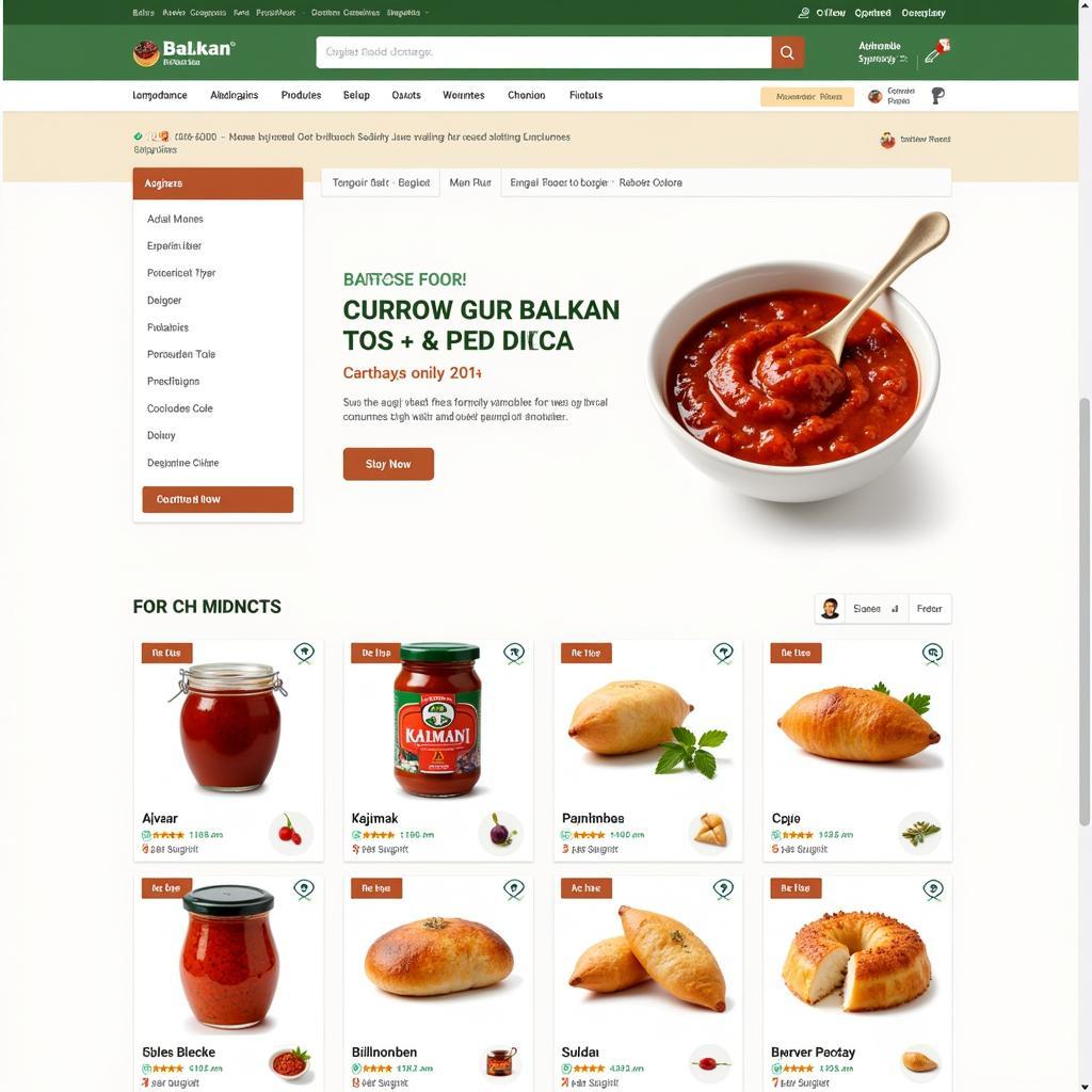 Online Balkan food market in the USA