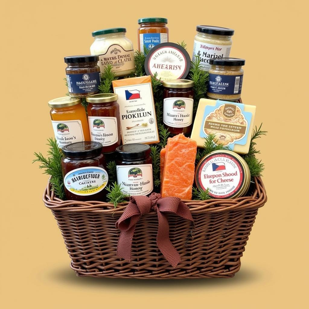 Oregon Food Gift Basket Filled with Local Products