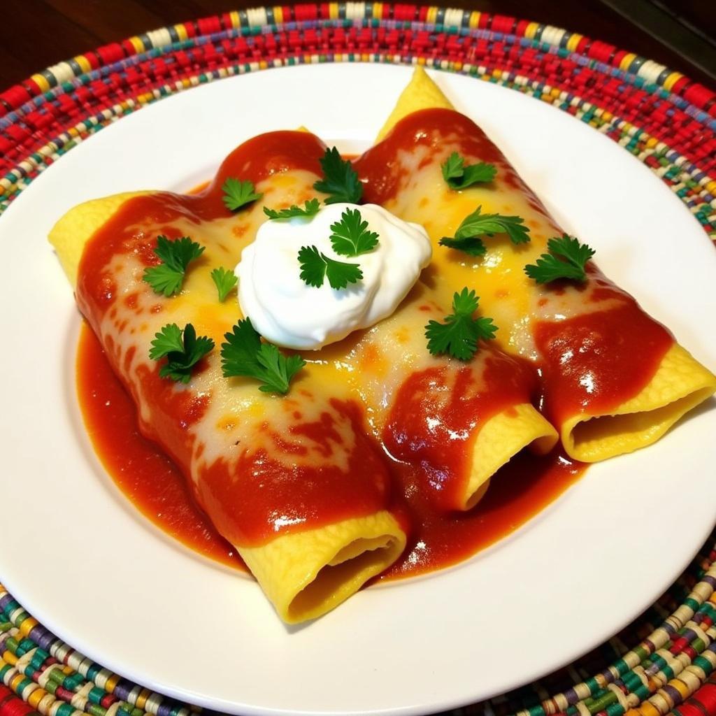 Pelayo's Mexican Food Menu: Enchiladas