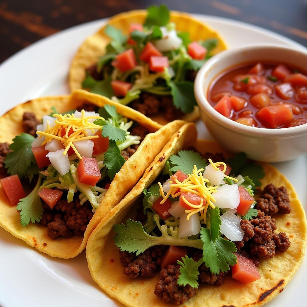 Pelayo's Mexican Food Menu: Tacos and Salsa