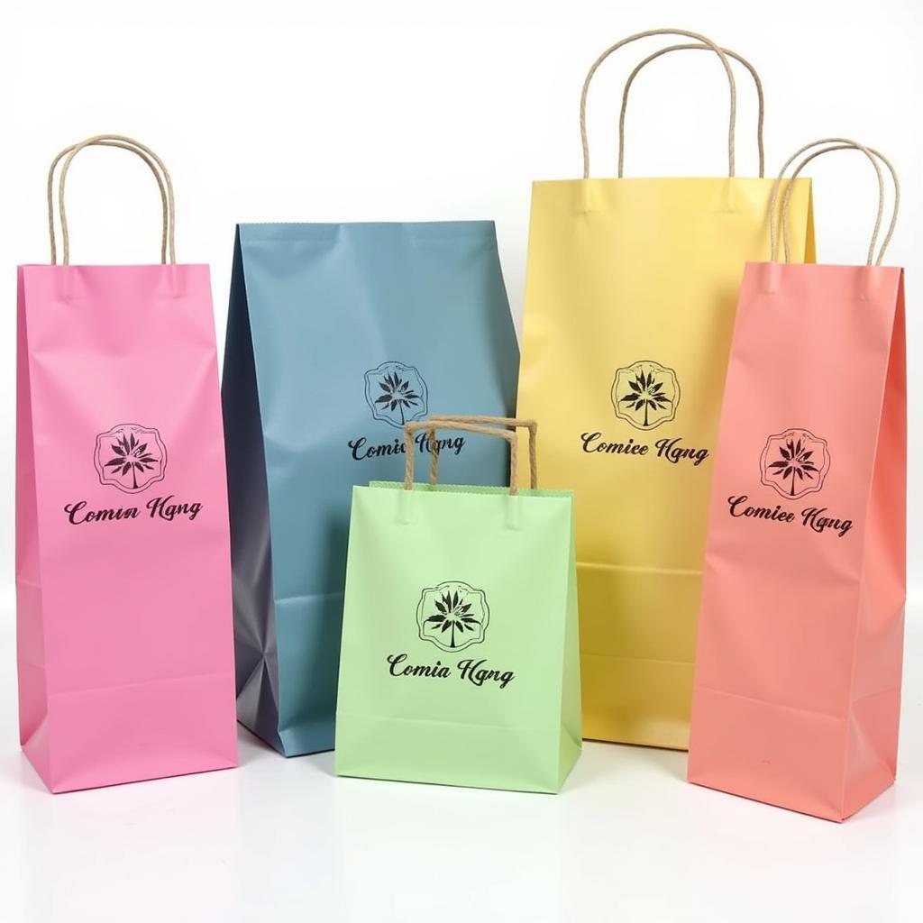 Personalised food bags for small business owners showcasing custom logo and branding