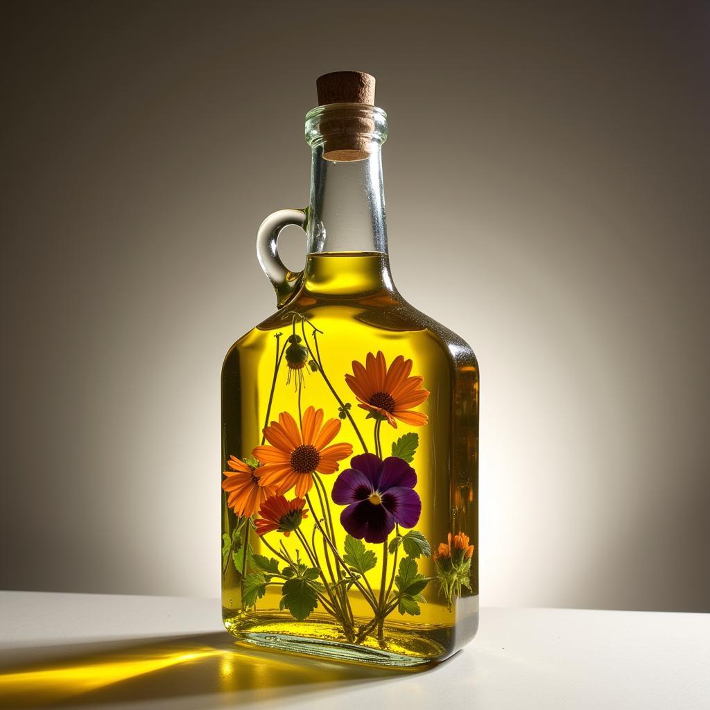 Edible Flower Infused Oil