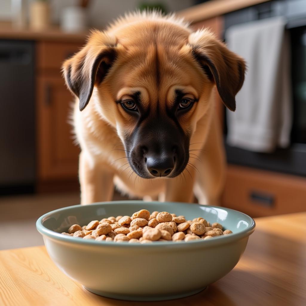 Picky Dog Refusing Food