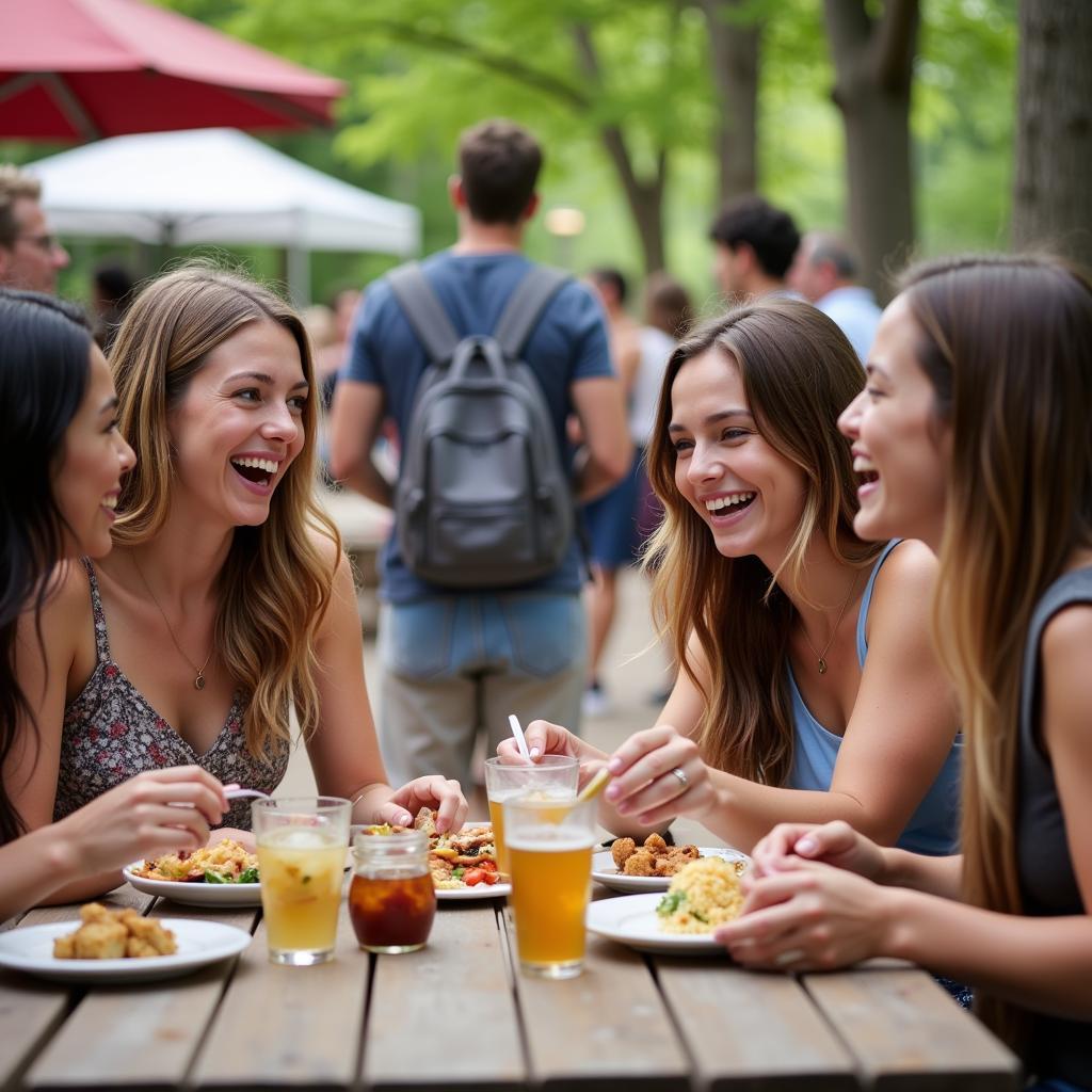 Community Gathering at Pinckney Food Truck Fridays