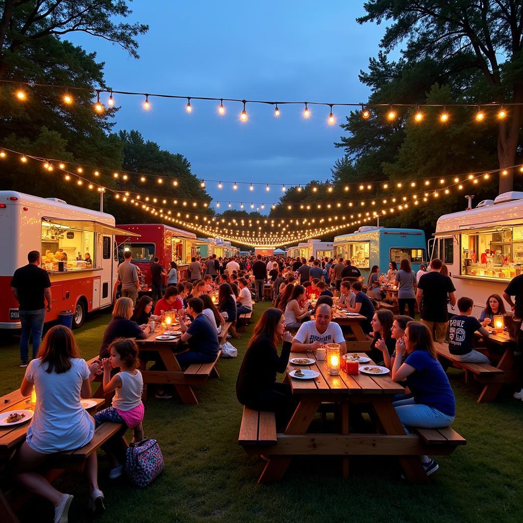 Diverse Food Trucks at Pinckney Food Truck Fridays