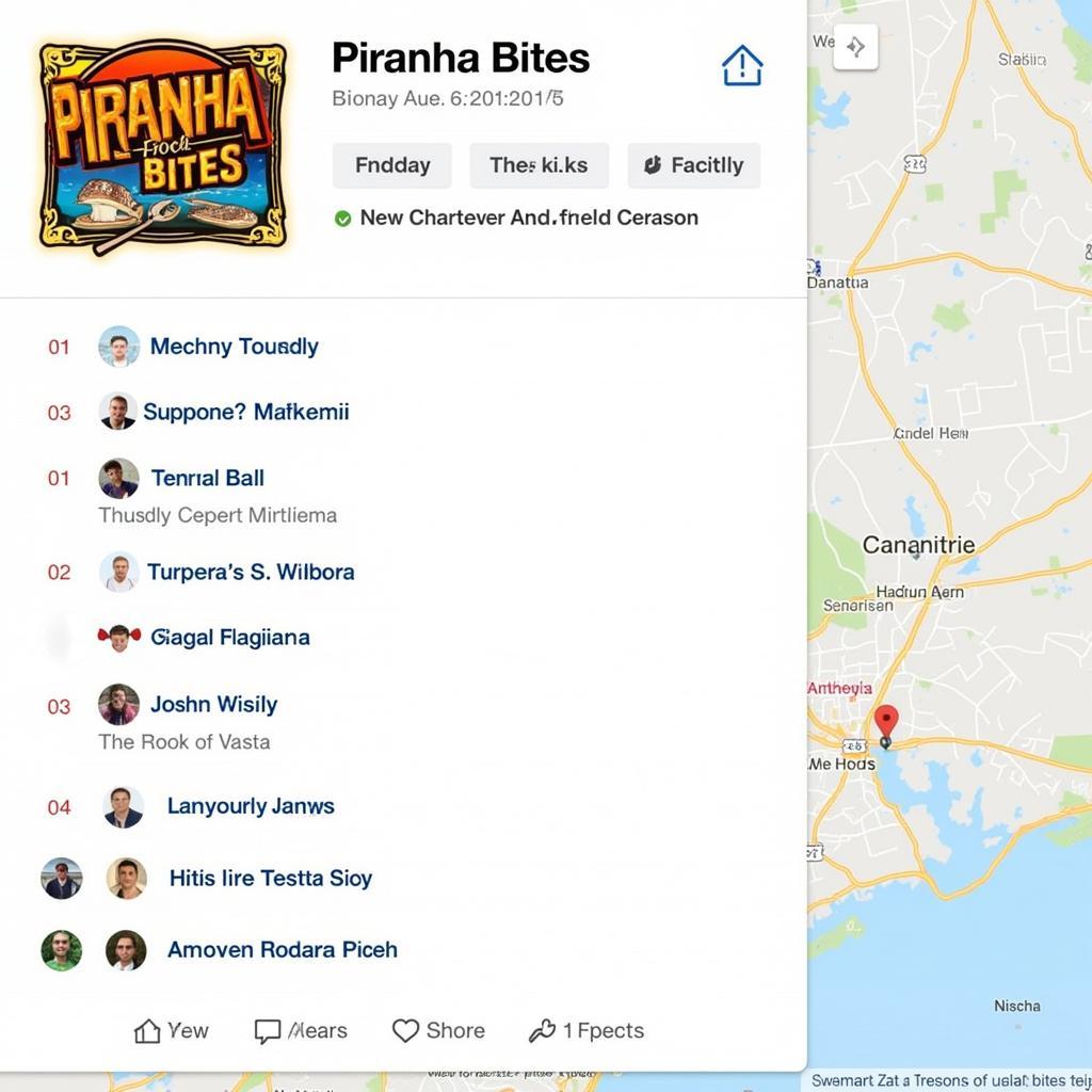 Piranha Bites Food Truck Location and Schedule