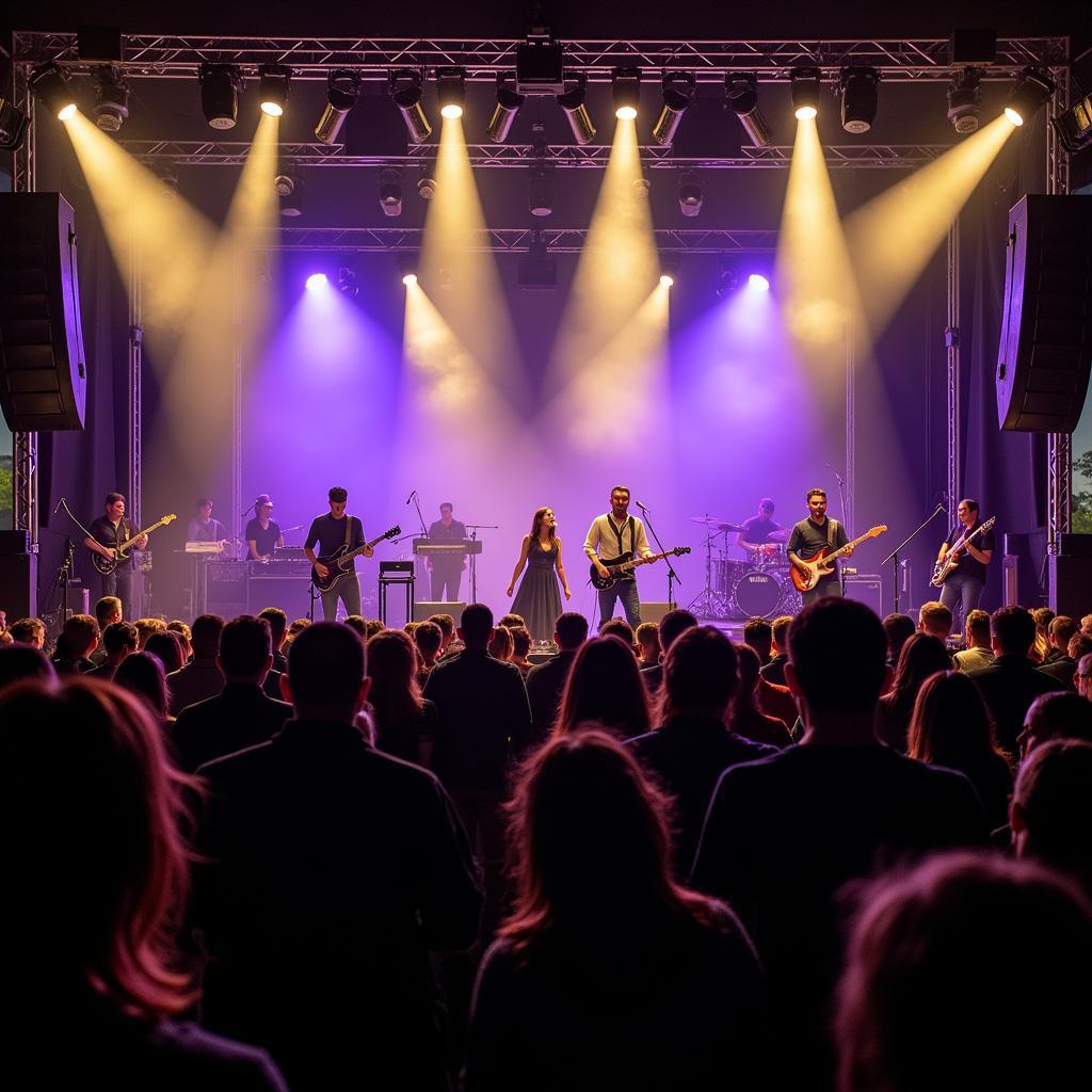 Live music performance at the Plano Wine and Food Festival