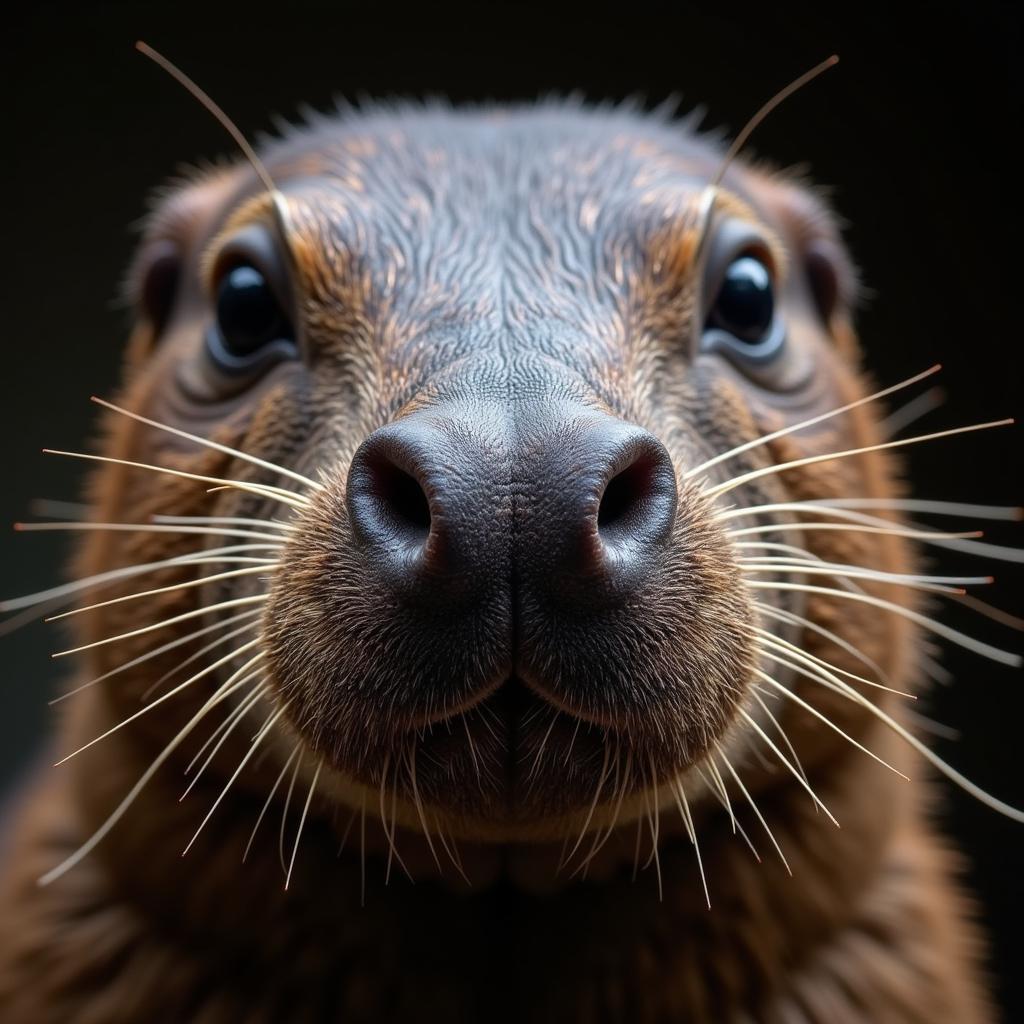 Close-up of a Platypus Bill