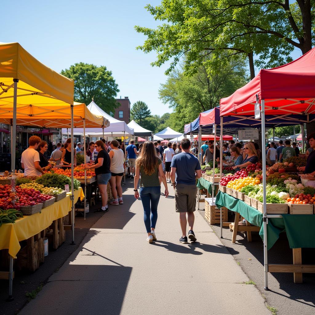 Fresh Produce at Portland MI Farmers Market