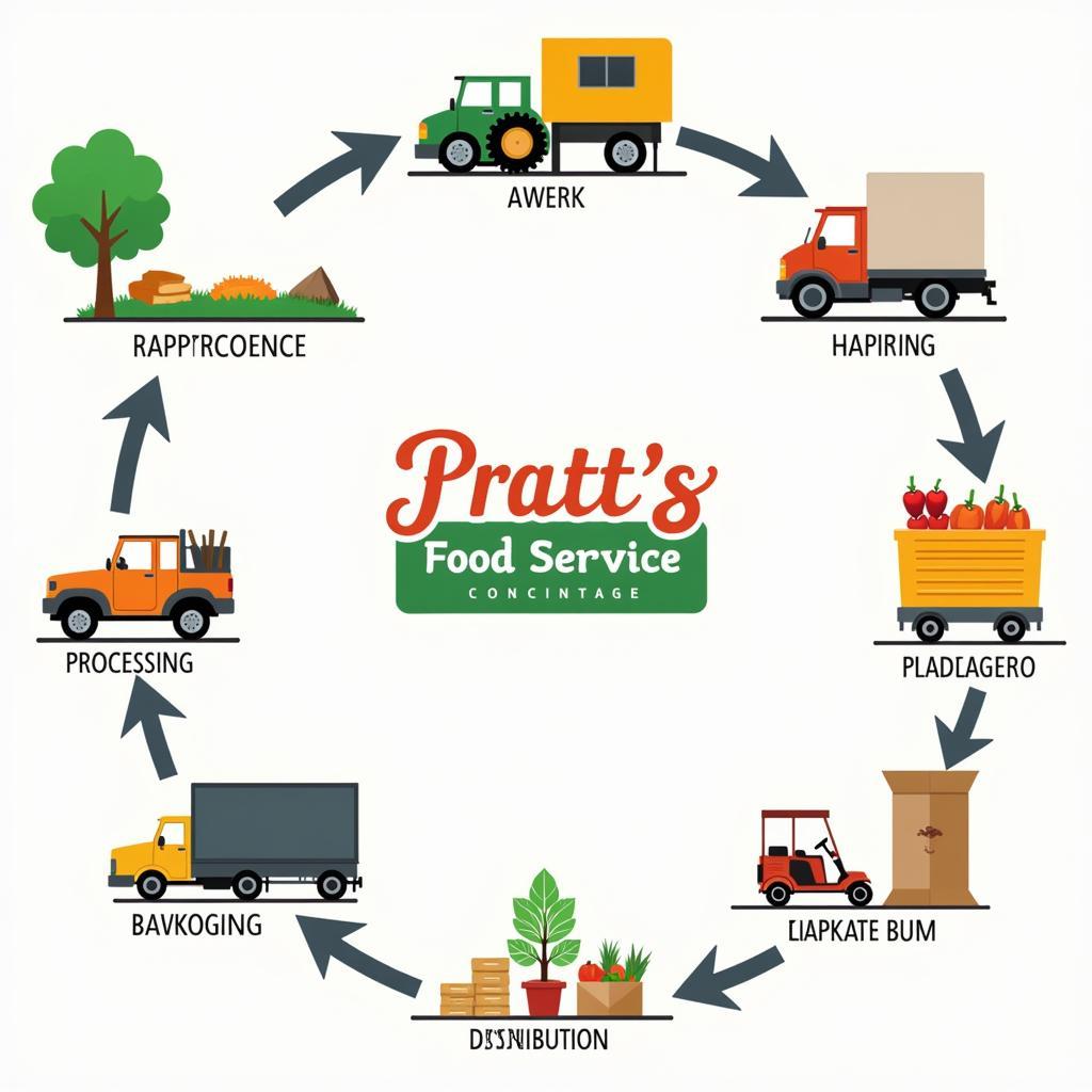 Pratt's Food Service Supply Chain Illustration