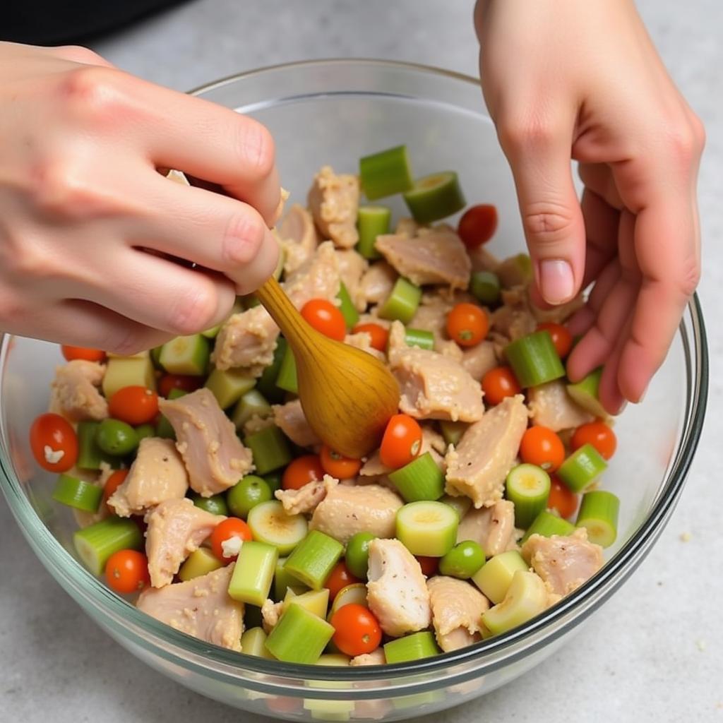 Preparing Homemade Dog Food Toppers