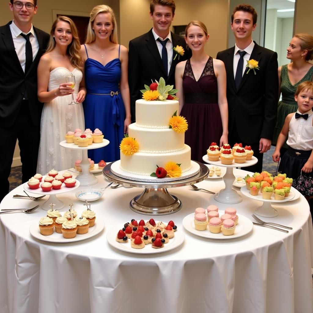 Assortment of desserts at a prom