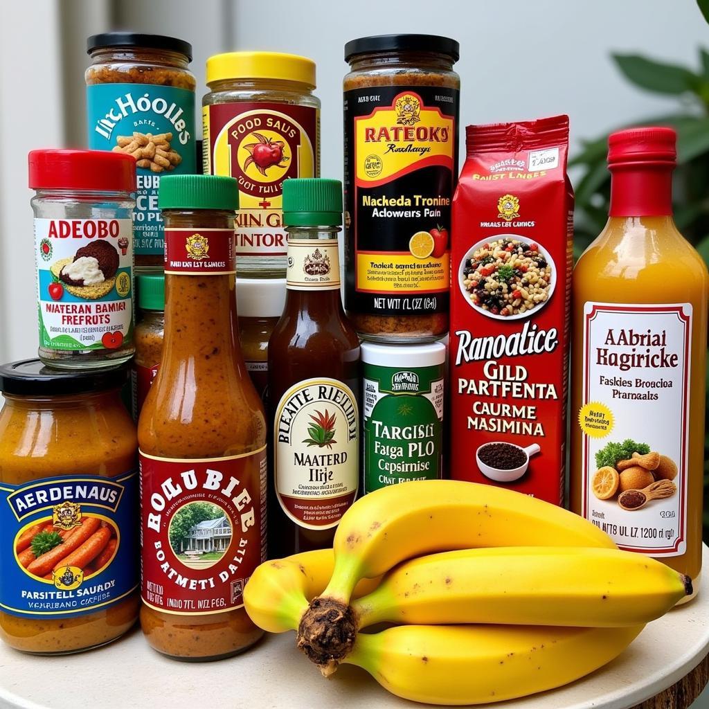 A wide selection of Puerto Rican food products available online, including spices, sauces, snacks, and beverages.