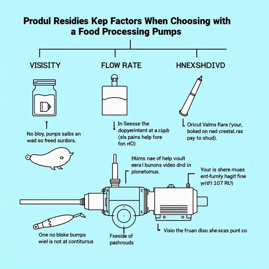 Factors to consider when selecting a food processing pump