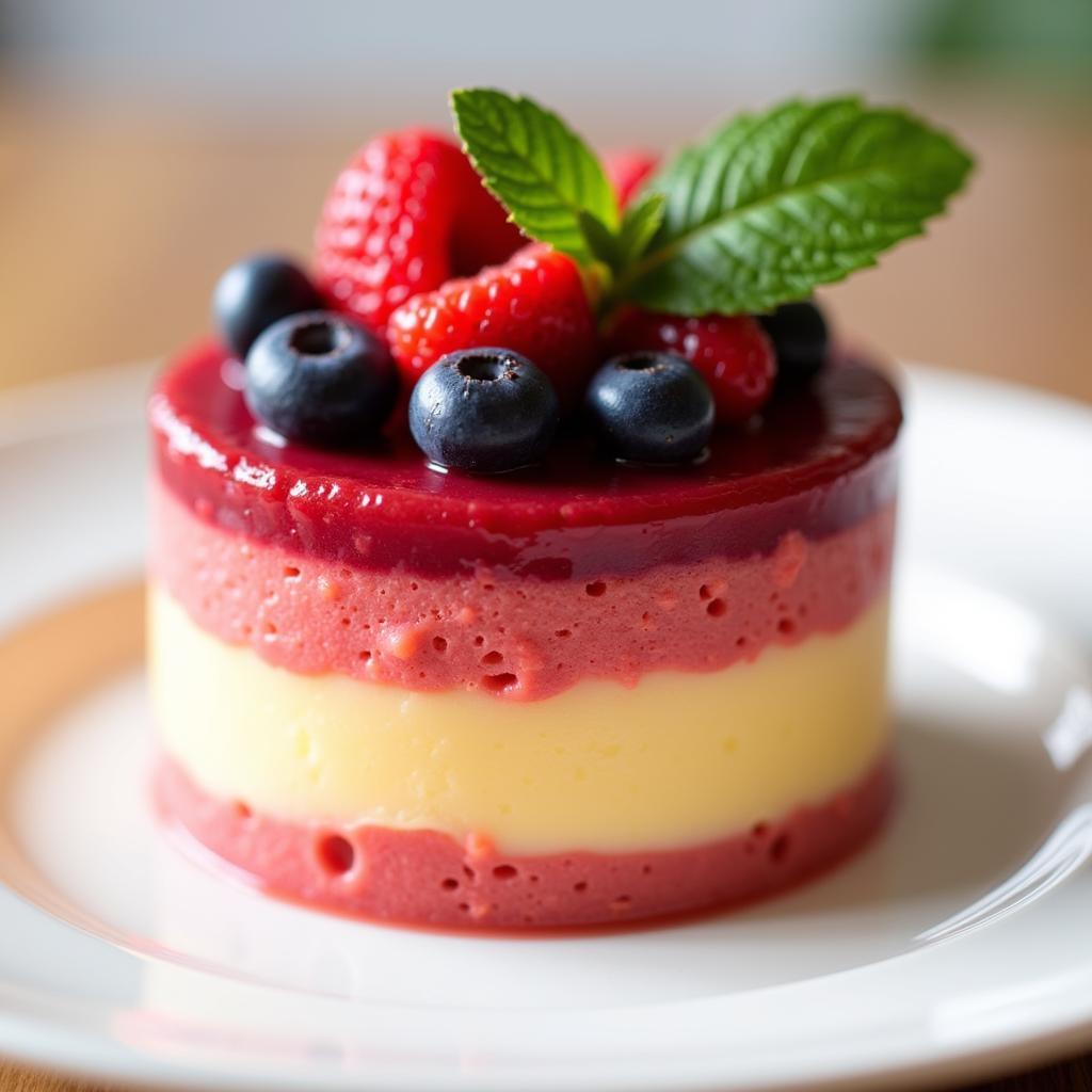 Elegant Pureed Fruit Dessert