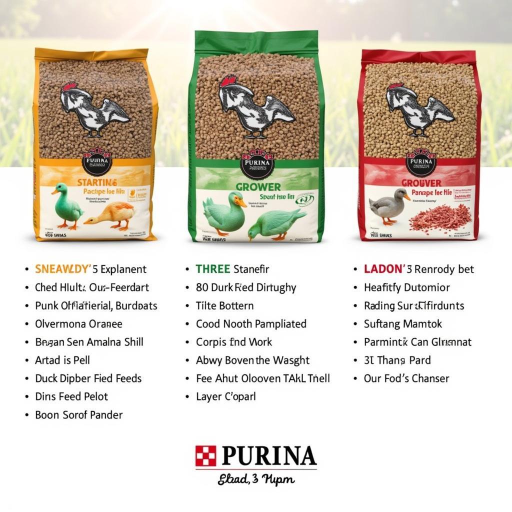 Purina Duck Starter, Grower, and Layer Feed