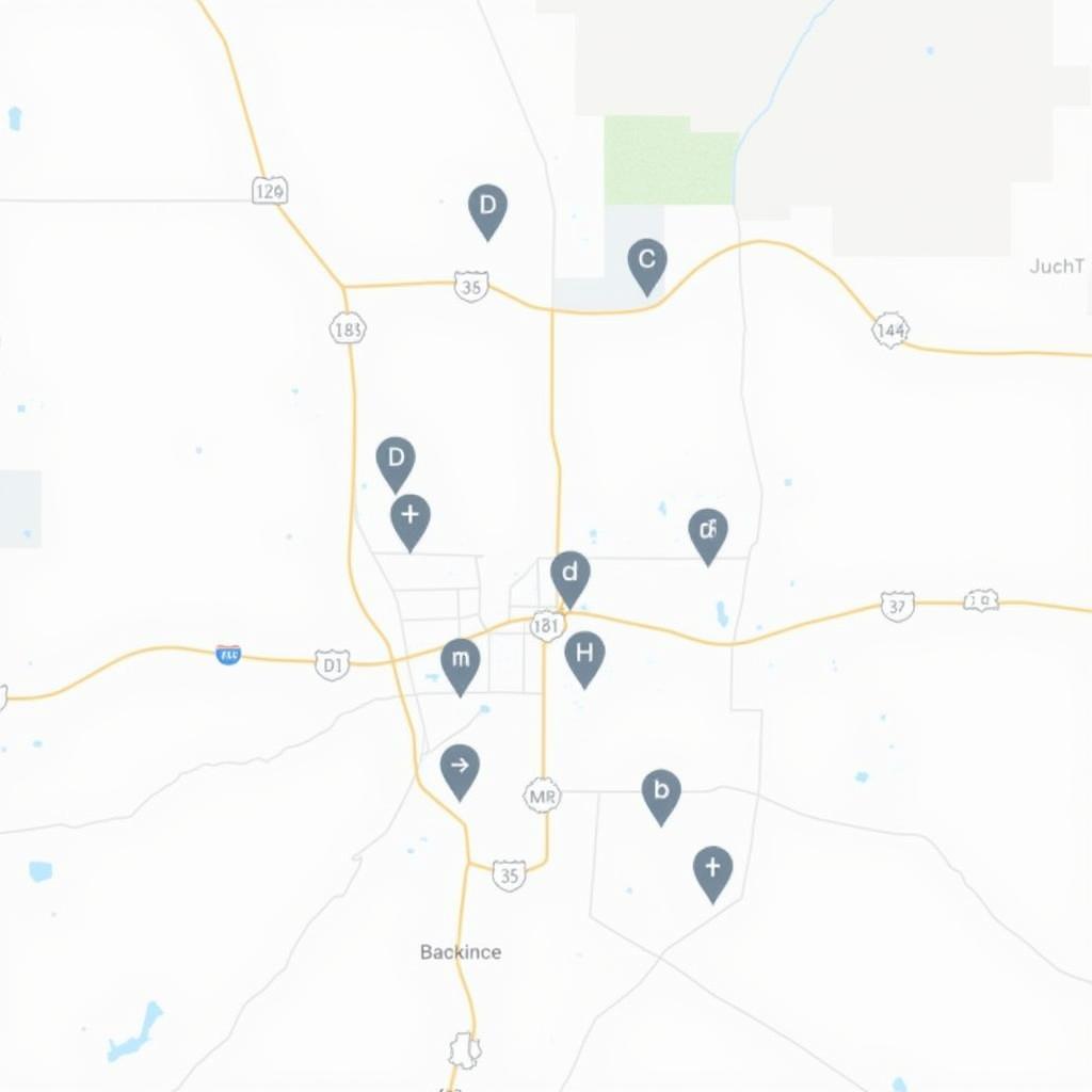 Map of Food Pantries in Racine WI