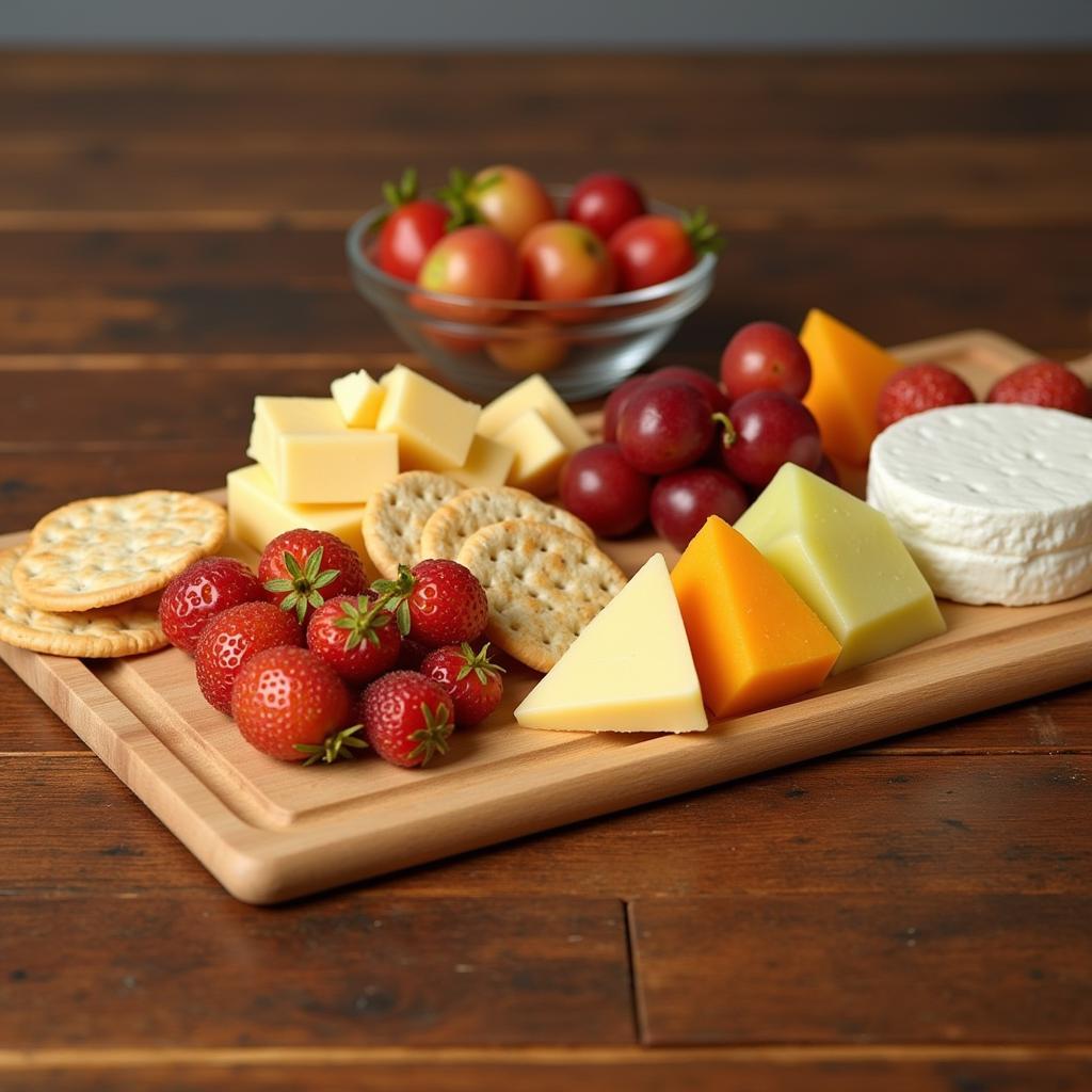 Rectangular Food Wood Tray Serving Appetizers