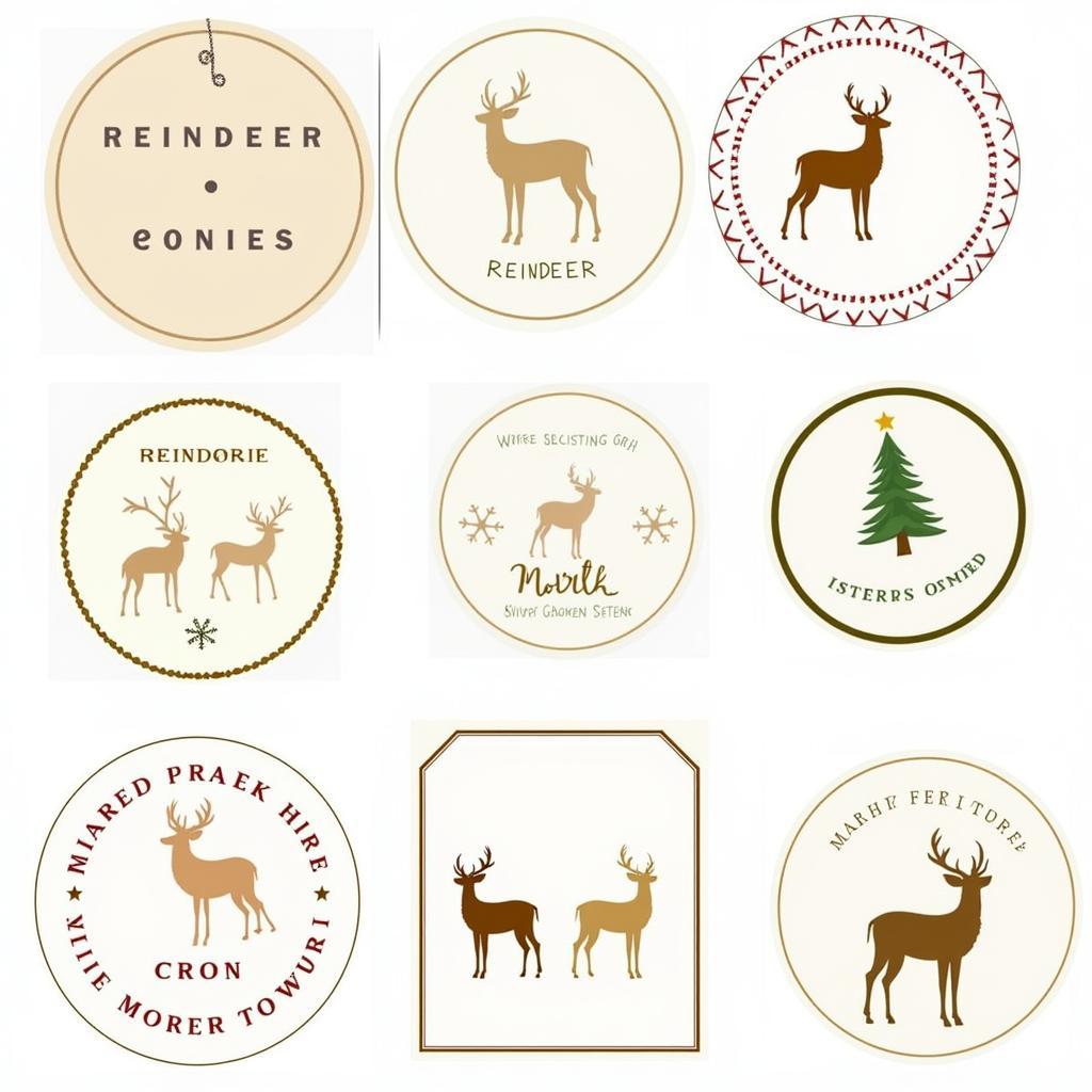 Printable Reindeer Food Label Designs