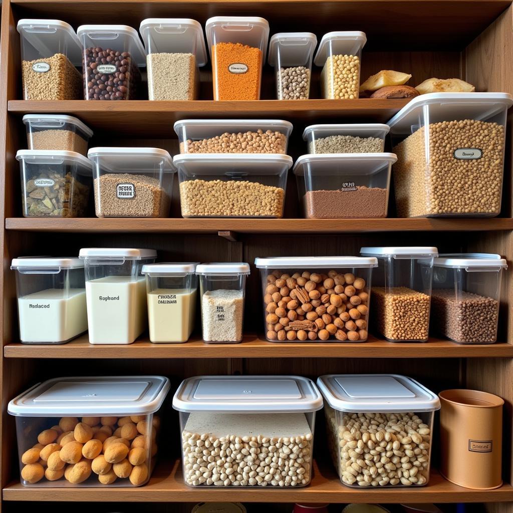 Organized Restaurant Food Storage