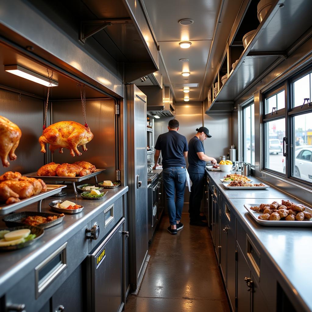 Rotisserie Chicken Food Truck Interior