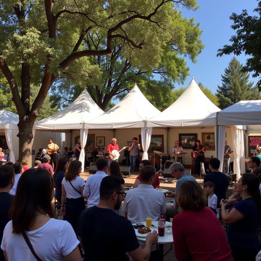 Live music performance at the Salinas Valley Food and Wine Festival