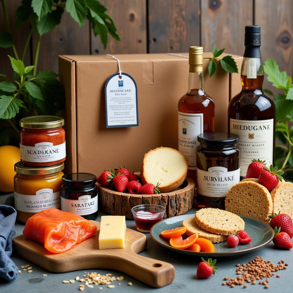 A Colorful Assortment of Scottish Food Products