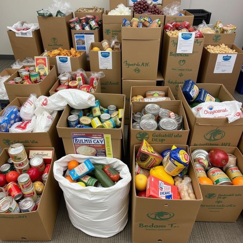 Food Donations at Second Baptist Church