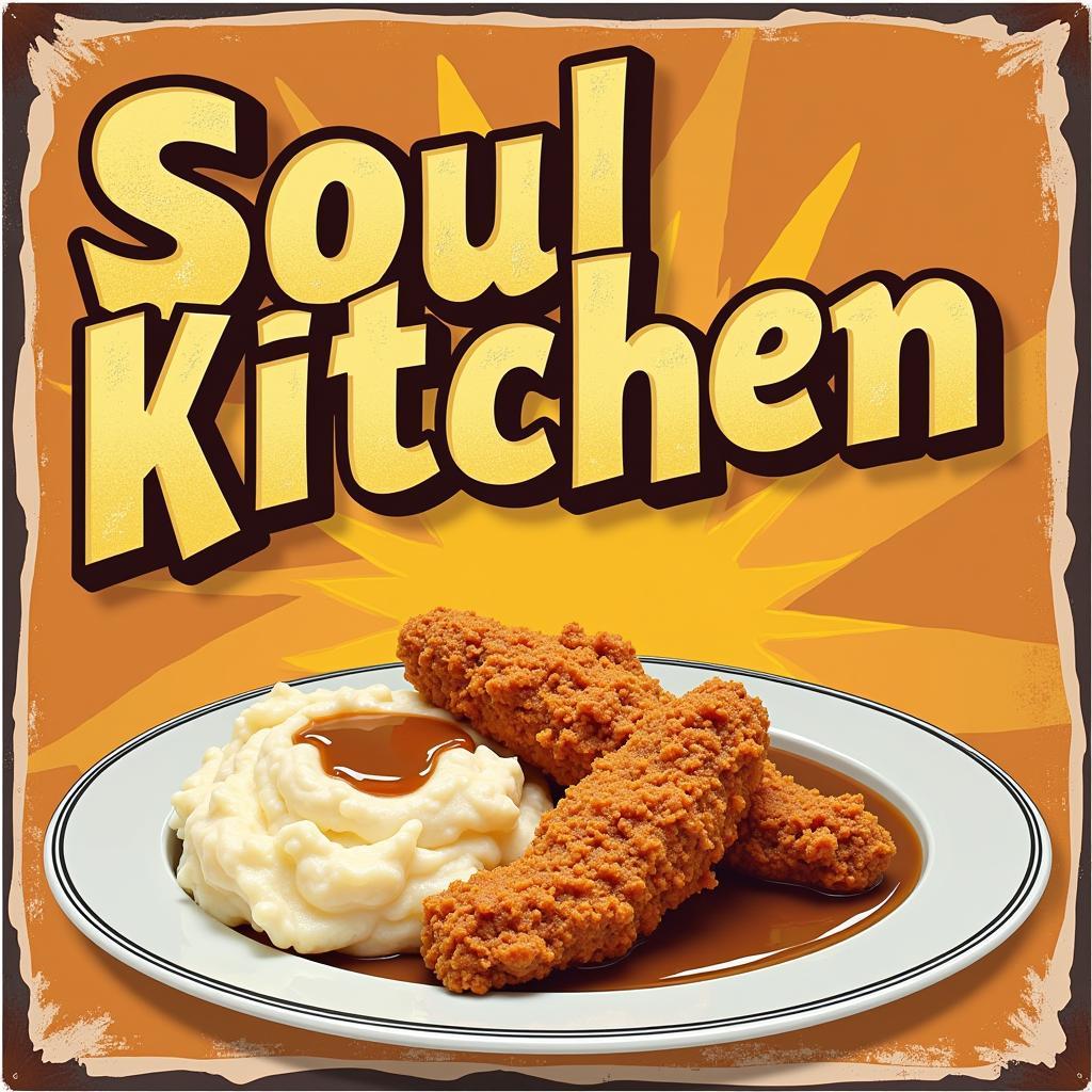 Vintage Style Soul Food Movie Poster