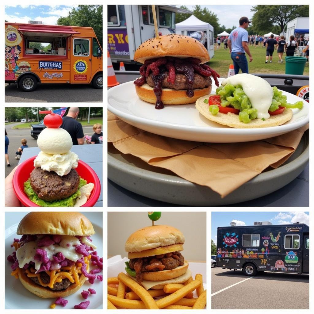 Various food options at the Sparta Food Truck Festival